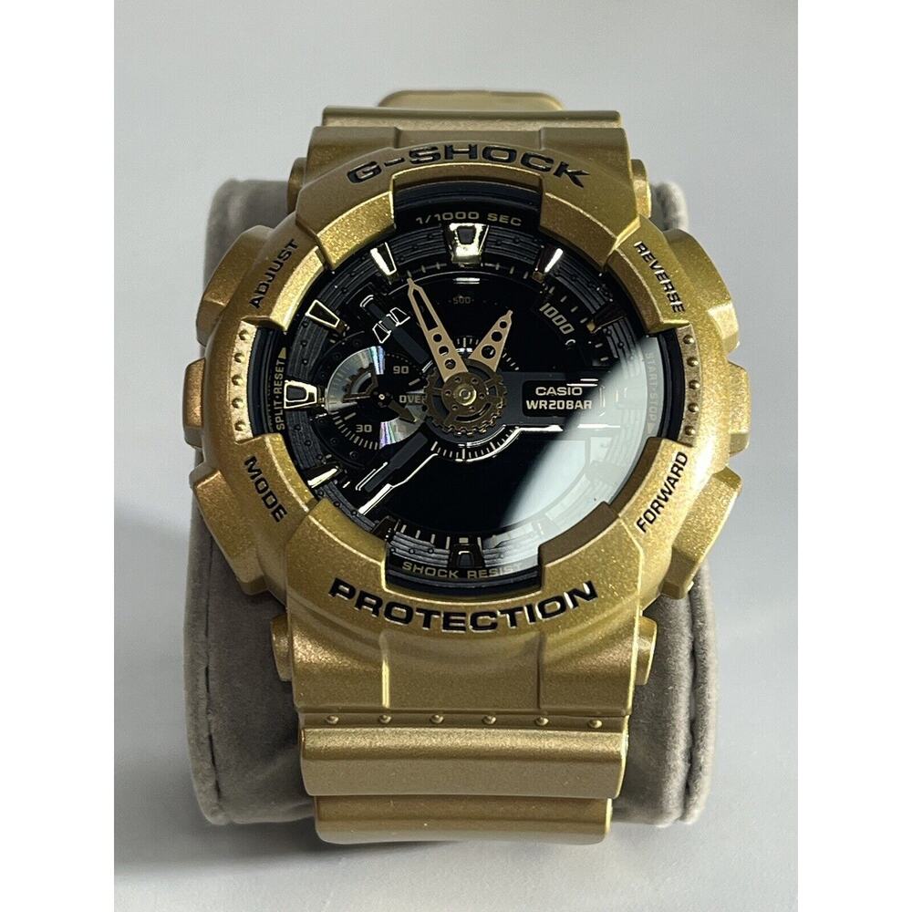 COPY - Never Worn CASIO G-SHOCK GA-110GD Gold & Black Men's Wristwatch Needs A …